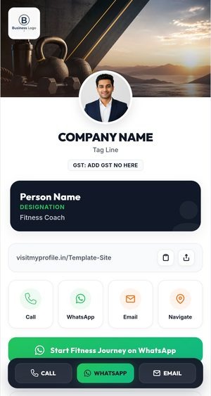 Digital visiting card template 2