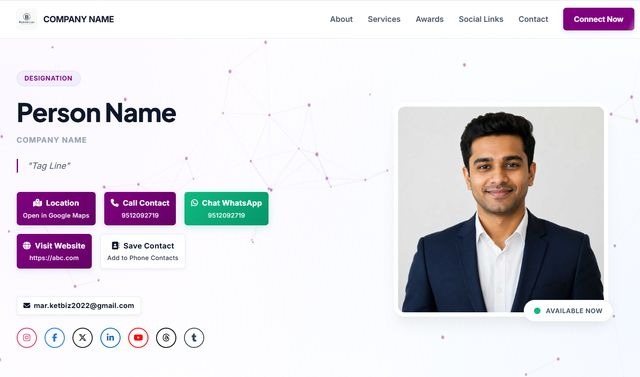 Mini website template 3
